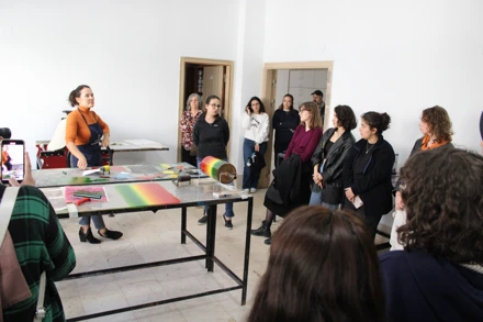 Elena SMYRNIOTIS tarafından "Mono Baskı" Workshop gerçekleştirildi